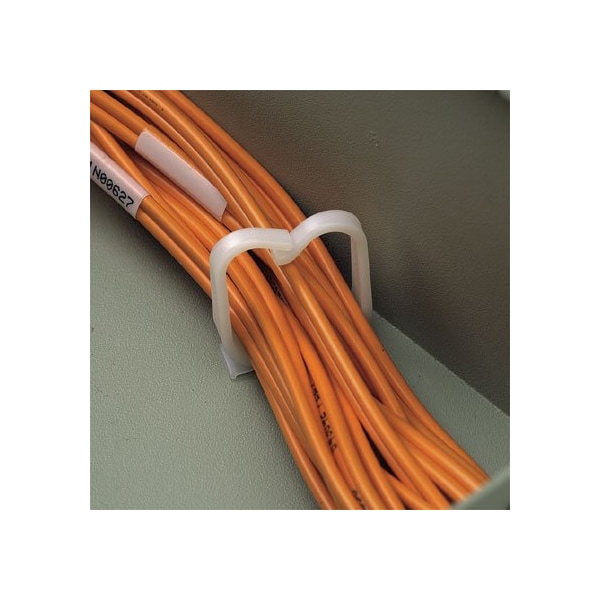 Cable Clip, Nylon, 1.06 in Bundle Dia., Natural, 1.65 in L, 1000 PK